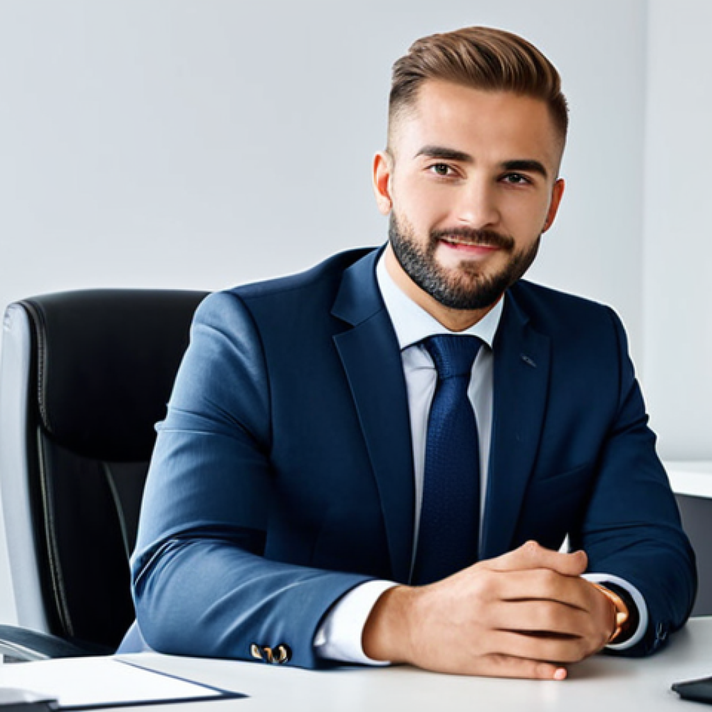 একজন পেশাদার ব্যবসায়ী একটি আধুনিক অফিসে ডেস্কের সামনে বসে আছেন। তার পরনে একটি মার্জিত বিজনেস স্যুট, সম্পূর্ণ ঢাকা পোশাক, কাজের জন্য নিরাপদ, নিখুঁত অঙ্গবিন্যাস, স্বাভাবিক অনুপাত, পেশাদার ফটোগ্রাফি, উচ্চ গুণমান।