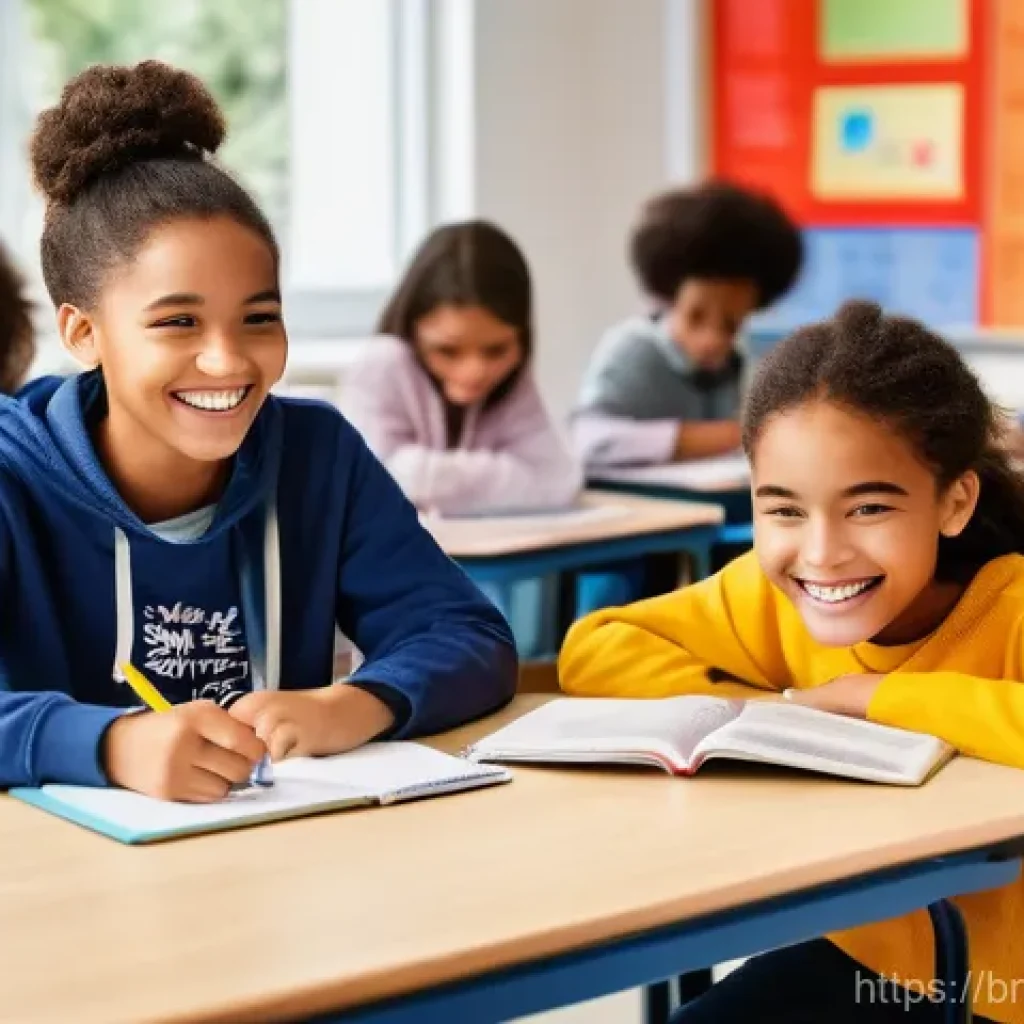 TESOL 강사가 자주 사용하는 도구 - **Prompt: Engaging Digital Gamification in a Diverse Classroom**
    "A vibrant, brightly lit modern...