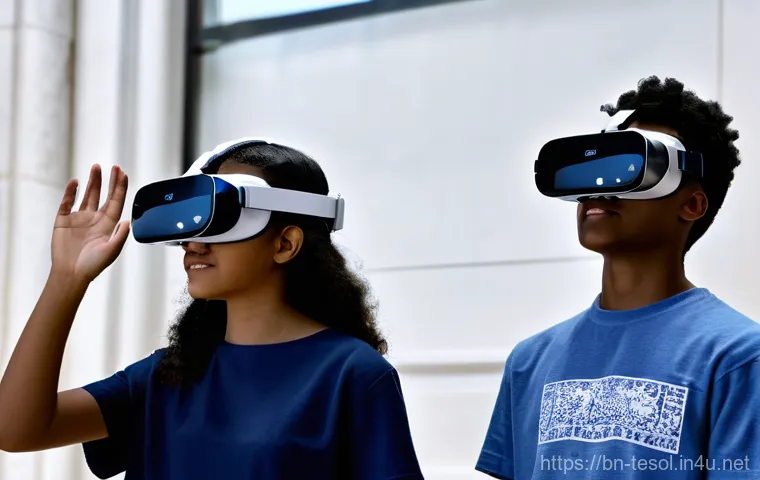 TESOL 강사가 자주 사용하는 도구 - **Prompt: Engaging Digital Gamification in a Diverse Classroom**
    "A vibrant, brightly lit modern...