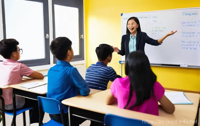 TESOL 시험에 대한 종합적인 팁 - **Prompt:** A young, determined female student, around 25 years old, sits comfortably at a modern wo...