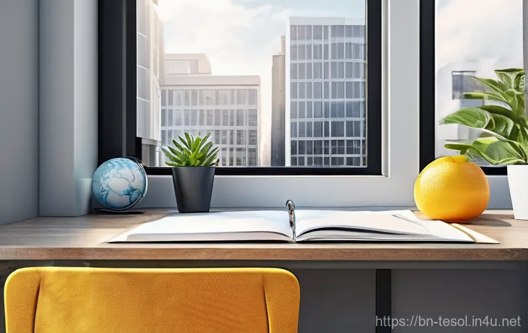 TESOL 자격증 취득에 필요한 시간 - Below this, a caring male teacher (mid-30s, wearing a neat polo shirt) is conducting an online one-o...