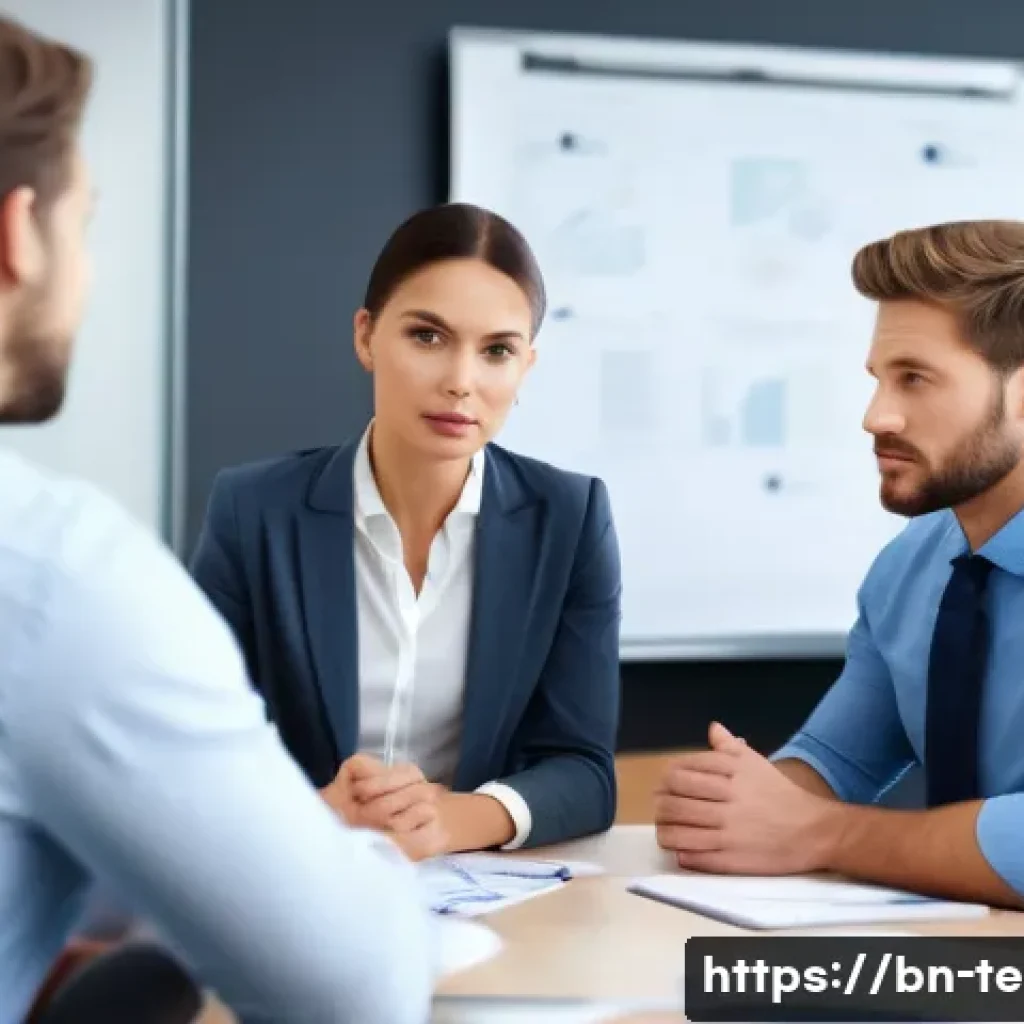 TESOL 강사 커리어 패스 - **Corporate Training:** A male teacher, dressed in business casual attire, leading a small group of ...