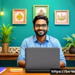 TESOL 자격증으로 가능한 창업 기회 - A professional online English tutor conducting a personalized virtual class for Bengali-speaking chi...