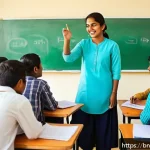 TESOL 교육에서 학생 중심 수업 기법 - A diverse classroom scene featuring Bangladeshi students actively engaged in a TESOL language learni...
