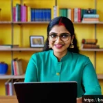 TESOL 자격증을 활용한 창업 사례 - A modern digital classroom scene featuring a Bengali TESOL-certified teacher conducting an interacti...